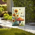 thumbnail image 4 of Summer Sunflower Mushroom Garden Flag 12x18 Inch Double Sided Outdoor Yard Decor Bee Floral Farmhouse Lawn Flag, 4 of 8
