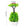 thumbnail image 3 of Artificial Flower Bouquet Arrangement | Realistic Faux Plastic Potted Plant | Indoor Living Room Table Vase Decor | Maintenance-Free Home Office Decoration | 33x13x13 cm | 1 Piece, 3 of 6