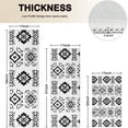 thumbnail image 4 of Black Geometric Triangle Diamond Pattern Kitchen Rugs Sets Of 3,Kitchen Runner Rugs Non Skid Washable,Decorative Kitchen Floor Mats for Kitchen,Sink,Laundry,17"x30"+ 17"x47" + 17"x59", 4 of 6