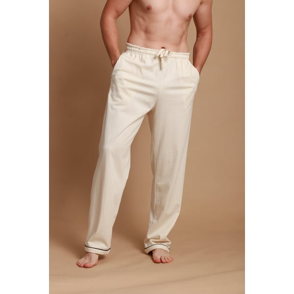 Allergy-Free Organic Cotton Pajama Pants (Size: S | Color: Natural )