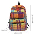 thumbnail image 5 of Mochila para Mujer Correa Ajustable Computadora Portátil Con Múltiples Bolsillos () Azul, 5 of 5