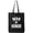 Black, variant on MAN OF HONOR Cotton Canvas Tote Bag