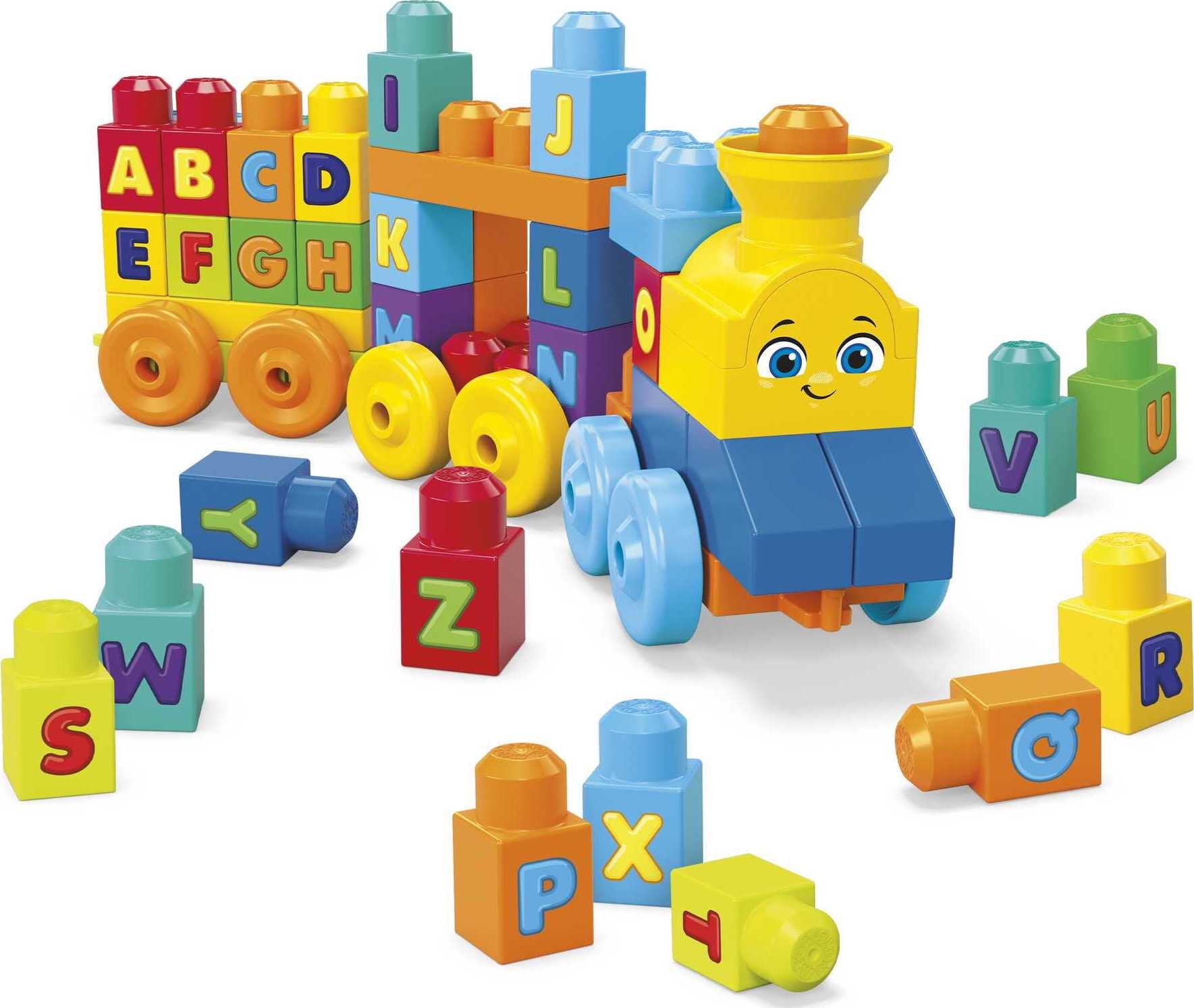 Fisher price mega bloks 2024 abc learning train