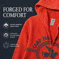 thumbnail image 5 of Disney Percy Jackson and the Olympians Men's Cosplay Fleece Zip-Up Hoodie Mineral Wash Orange, 5 of 6