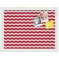 thumbnail image 2 of PinPix ArtToFrames 14x10 Custom Cork Bulletin Board    Poster Board Has a Fabric Style Canvas Finish, Framed in Satin White Frame (PinPix-511), 2 of 5