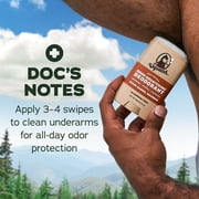 Dr. Squatch Mens Aluminum Free Deodorant, Natural Deodorant for Men, Wood Barrel Bourbon, 2.65 Oz