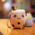 thumbnail image 4 of LLavero de té de burbujas para niñas y niños, juguete de peluche suave, muñeca Boba rellena, mochila Kawaii, decoración, regalos de cumpleaños, 10cm, 4 of 5