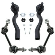 Detroit Axle - 4pc Front Suspension Kit for 2011-2015 Dodge Durango Jeep Grand Cherokee, 2 Sway Bar Links 2 Outer Tie Rods 2012 2013 2014 Replacement