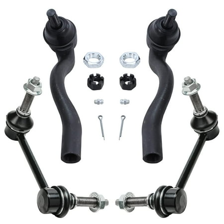 Detroit Axle - 4pc Front Suspension Kit for 2011-2015 Dodge Durango Jeep Grand Cherokee, 2 Sway Bar Links 2 Outer Tie Rods 2012 2013 2014 Replacement