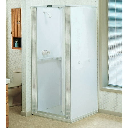 Mustee 140 36-in x 36-in Shower Stall (Best Rated Shower Stall Kits)