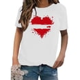 thumbnail image 4 of POTETI Valentines Day Clothes Women Womens T Shirt 2024,Women's Valentine's Day Gifts for Wife Short Sleeve Shirts Sweetheart Print Casual Crew Neck Tops, 4 of 4