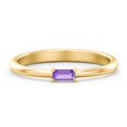 thumbnail image 1 of East-West Stackable Baguette Ring in 10K Yellow Gold, 1 of 3
