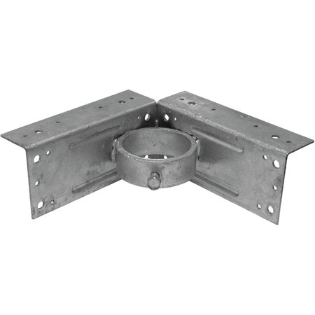 Midwest Air Tech Corner 2-3-8 in. Steel Fence Post Adapter Clamp 328595C 328595C 700018