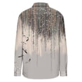 thumbnail image 4 of Oplxuo Boho Tops for Women Long Sleeve,Womens Vintage Floral Print Button Down Shirts Ladies Casual Retro Ethnic Blouses, 4 of 5