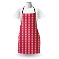 thumbnail image 3 of Argyle Apron, Abstract Pattern with Rhombuses and Crossing Lines in Tones, Unisex Kitchen Bib with Adjustable Neck for Cooking Gardening, Adult Size, Pearl Raspberry, by Ambesonne, 3 of 4