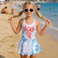 thumbnail image 4 of FUIALDOLG Galaxy Cute Axolotl Swimsuit Girl's One-Piece Swimsuits Sleeveless Swim Dress Tummy Control Tank Tops Flowy Skirt for Swimming,Water Sport,8-9Y, 4 of 7