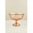 thumbnail image 1 of Mercury Glass Compote Rose Gold 7x5.5 inch, 1 of 4