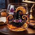 thumbnail image 5 of JHyouerji Clear Glass Tumbler,15oz Halloween Haunted House Printed Clear Glass Tumbler Multipurpose Wine Whiskey Cocktail Cup Reusable Holiday Party Table Decor, 5 of 6