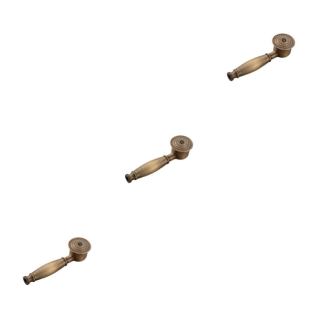 Yuarrent Cabezal de ducha de baño Retro Vintage, accesorio de rociador de grifo impermeable portátil, soporte de ducha de mano, bronce antiguo Type1 NO1