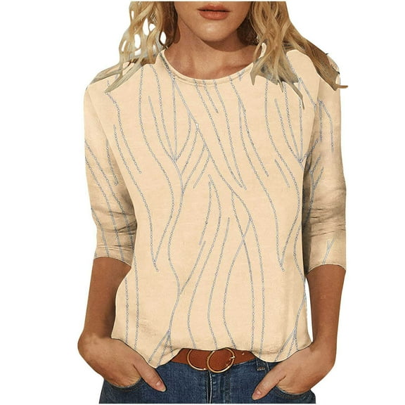 Fewfanhot Womens Tops Loose Fit Dressy Casual Blouse Flowy Shirts to Wear with Leggings