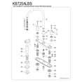 thumbnail image 3 of Kingston KB725ALBS Vintage Two-Handle 4-Hole 8" Centerset Kitchen Faucet with Brass Sprayer in Oil Rubbed Bronze, 3 of 4