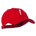 thumbnail image 5 of Exclamation Point Embroidered Cap - Red OSFM, 5 of 5