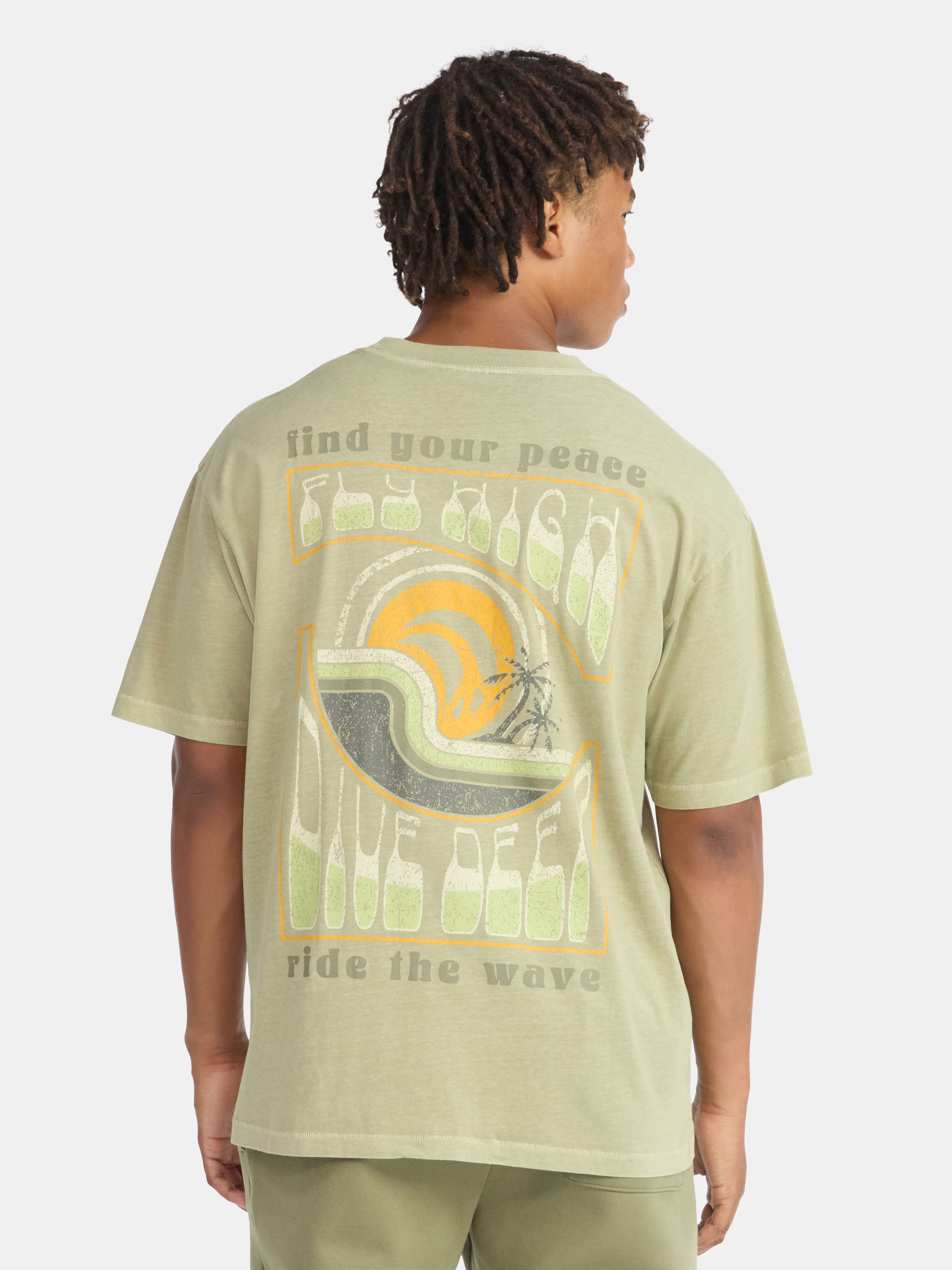 No Boundaries Oversized Cotton Graphic Tee, Men’s & Big Men’s