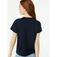 thumbnail image 5 of Free Assembly Women's Ringer Tee with Short Sleeves, Sizes XS-XXXL, 5 of 5