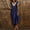 Navy, variant on Womens Short Sleeve V Neck Homewear Pajamas Long Dress Nightgowns Sleepwear