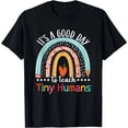 thumbnail image 1 of Es un Buen Día para Enseñar a Pequeños Humanos - Playera Divertida para Maestras - Negro - Talla 3XL, 1 of 7