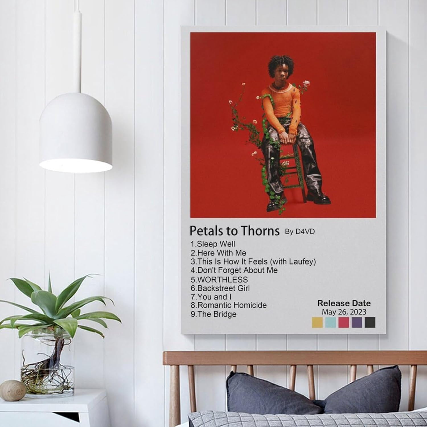 D4vd Poster Petals to Thorns 1 Album Cover Posters Music Posters