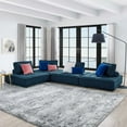thumbnail image 6 of Saunter Tufted Fabric Fabric 4-Piece Sectional Sofa-EEI-5208, 6 of 13