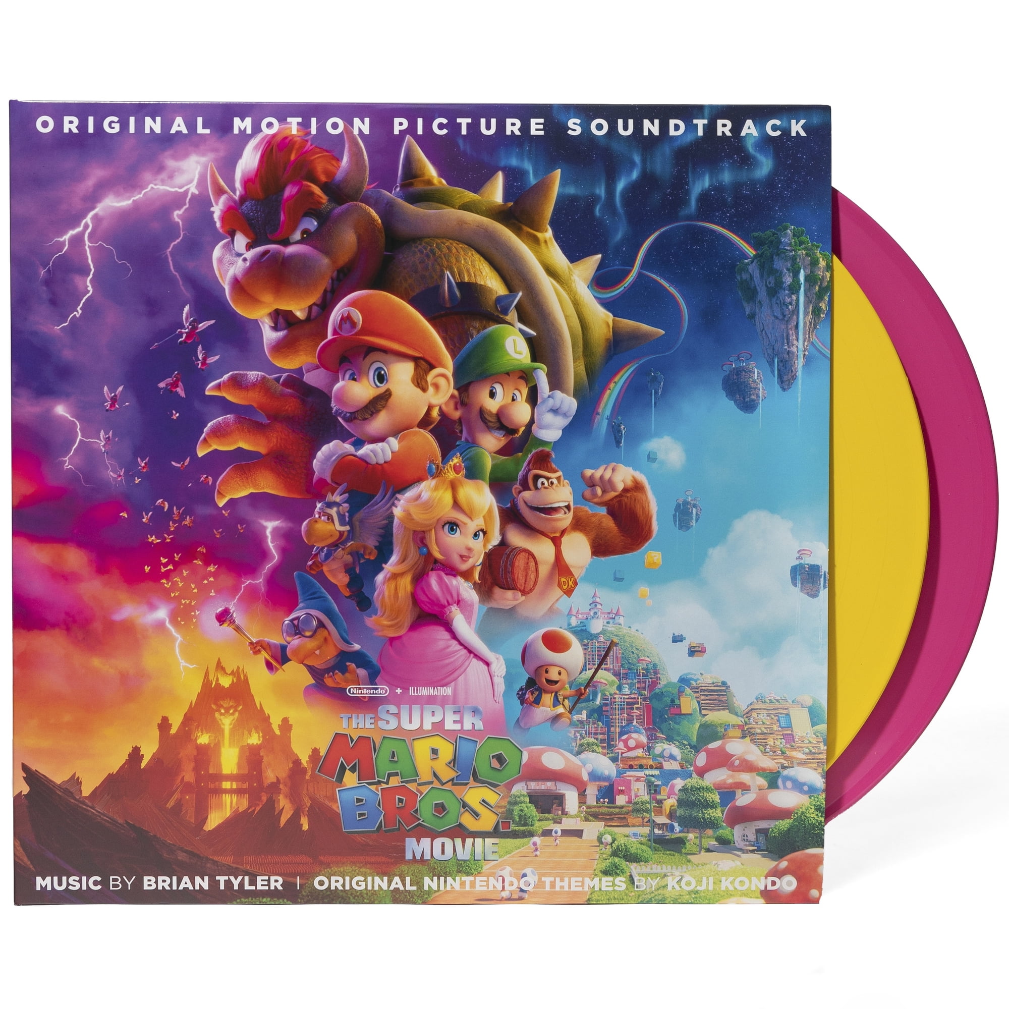 The Super Mario Bros. Movie Vinyl 2LP - Pink and Yellow (Exclusive)