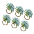 thumbnail image 2 of 6 Servilleteros en apariencia de Flor, Manualidades para El Valentín, Vacaciones, Navidad, Acción de Gracias, Decoración de de Hotel Azul perfecl Servilletero de cono de pino, 2 of 7