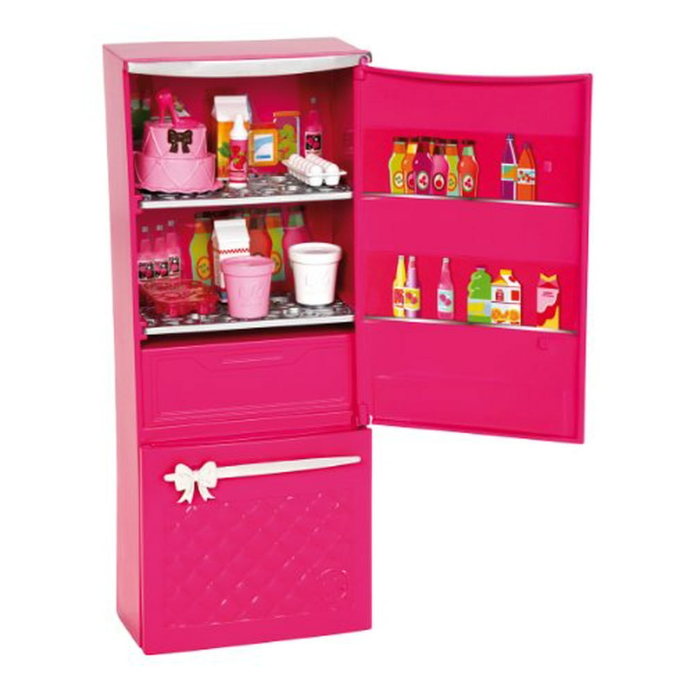Barbie Glam Refrigerator Furniture Set - Pieces stay in Place! - Walmart.com - Walmart.com