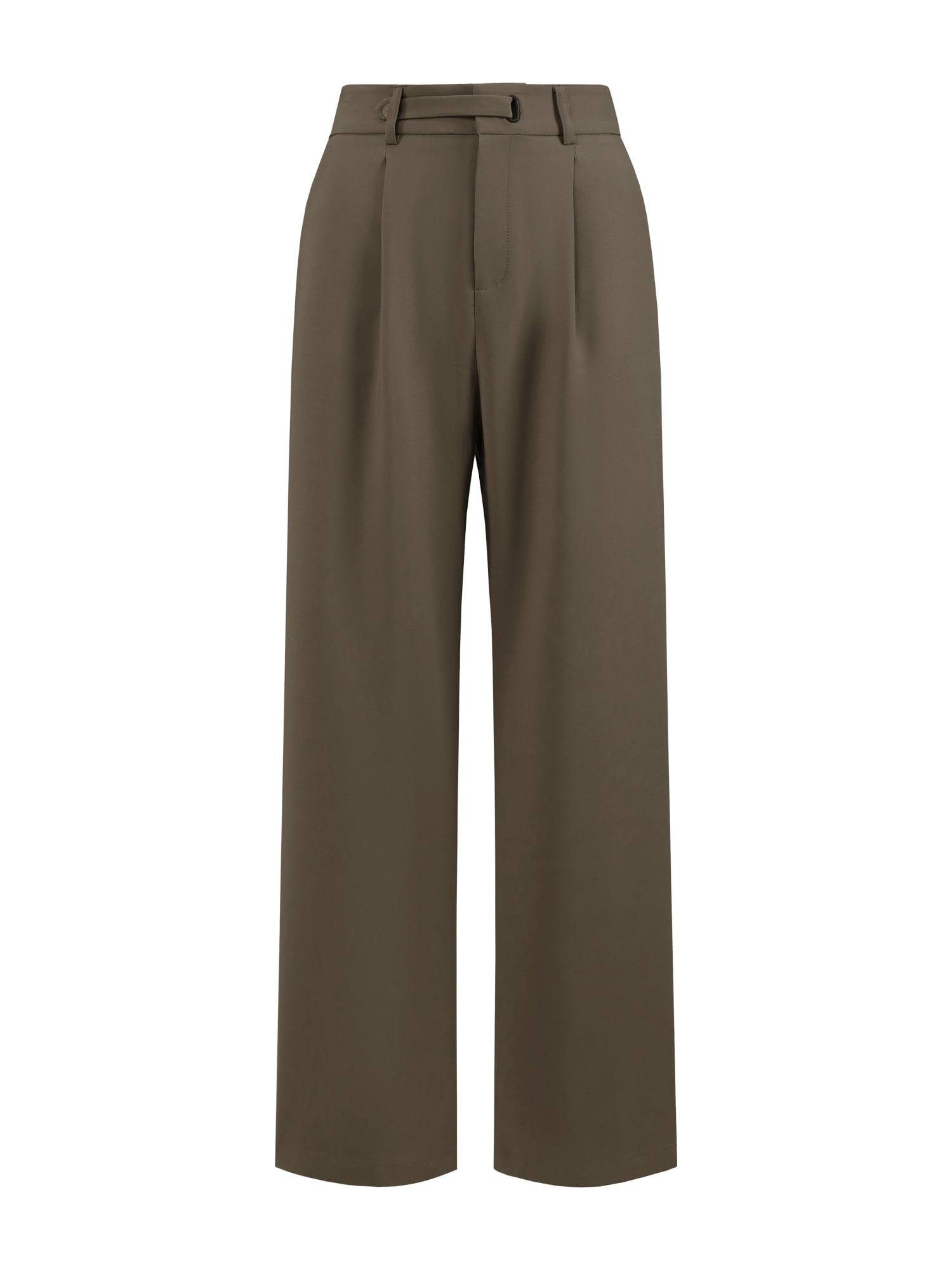 DARING DIVA Women's Wide Leg High Waisted Work  Trousers XL Brown