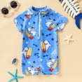 thumbnail image 2 of MAMAMI Newborn Infant Baby Boys Swimsuit One-Piece Zipper Cartoon Fish Print Bodysuit Toddler Cute Bathing Suit, 2 of 7