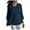 ZA Navy, variant on Summer Tops for Women Crisp Loose Bat Sleeve Back Tie Bow Floral Comfortable Long Sleeves Blue Tshirts for Women L
