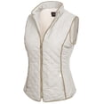thumbnail image 3 of KOGMO Womens Quilted Fully Lined Lightweight Zip Up Vest with Fur Lining, 3 of 8