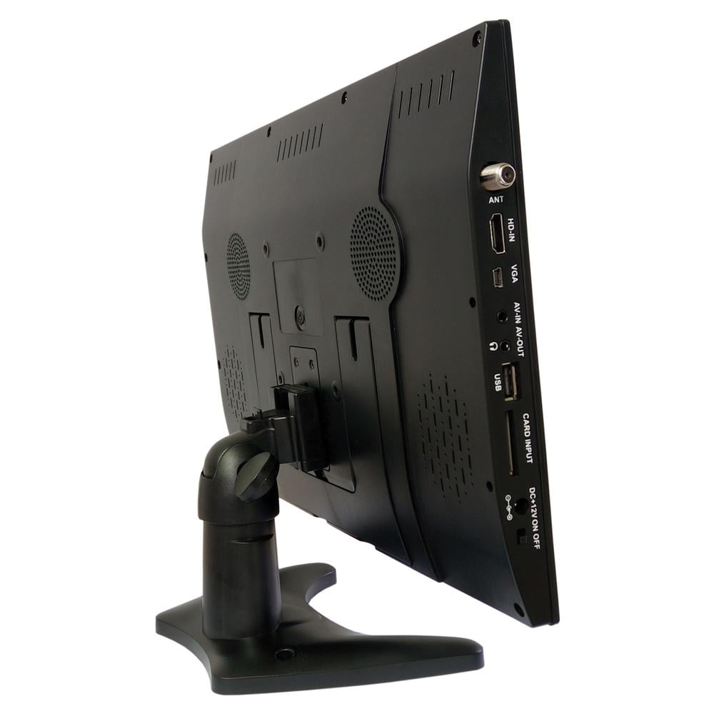 SuperSonic Portable Digital LED TV 14", USB, SD, HDMI Input Built-in Rechargeable Lithium Ion Battery,FM Radio with Stan