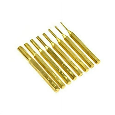 SE ST1032B 8-Piece Brass Pin Drive Punch Set in a Pouch