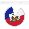 thumbnail image 4 of Christmas Tree Skirt Haitian Flag Xmas Tree Skirt with Tassels Christmas Holiday Decoration 48", 4 of 6