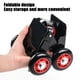 thumbnail image 4 of Transportador de neumáticos para motocicletas y automóviles | Empujador y elevador de neumáticos de emergencia | Remolque plegable con capacidad de 457 kg | Acero inoxidable con polea de goma, 4 of 9