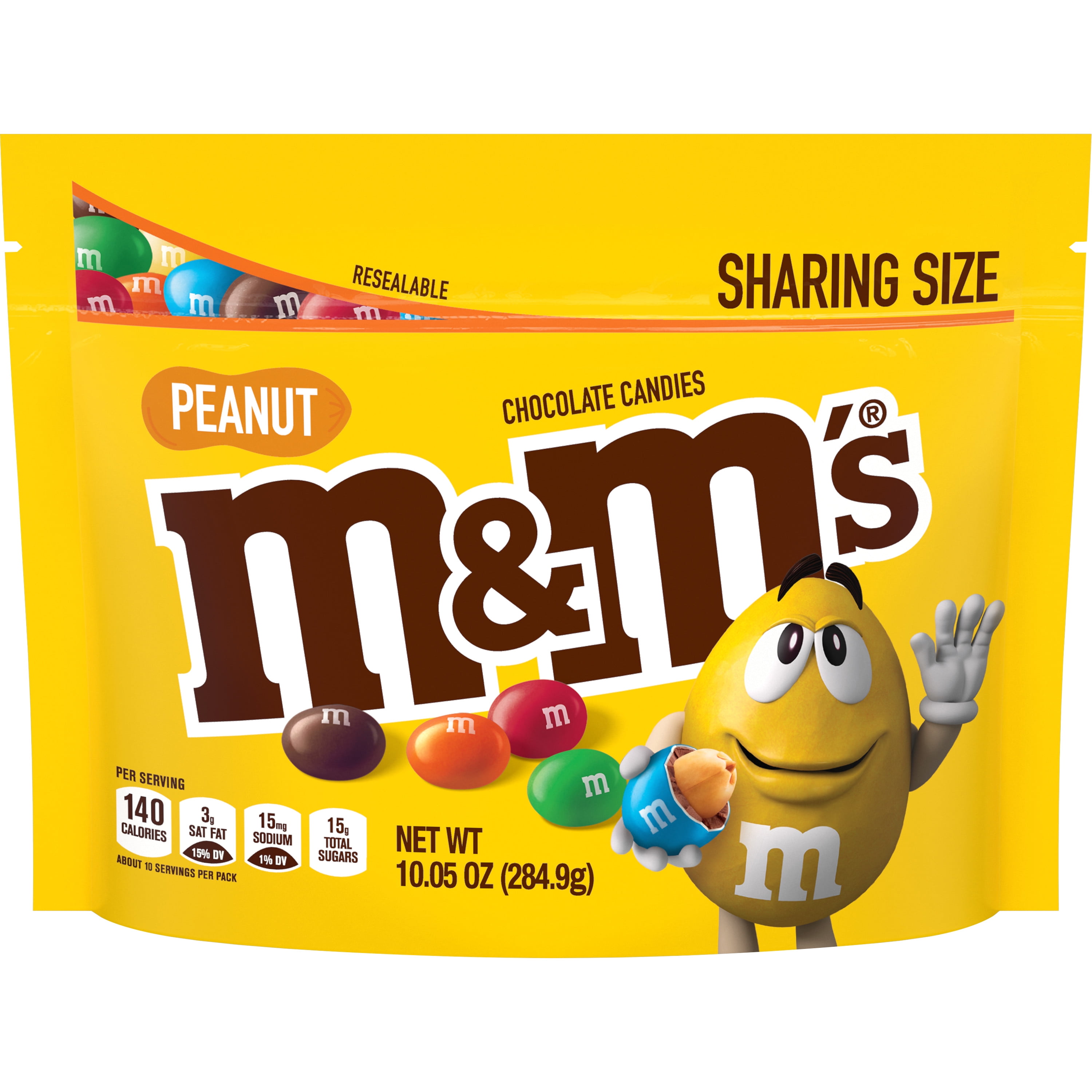 M&M's Chocolate Candy with Crisped Rice Centre (Large), 340g Pouch