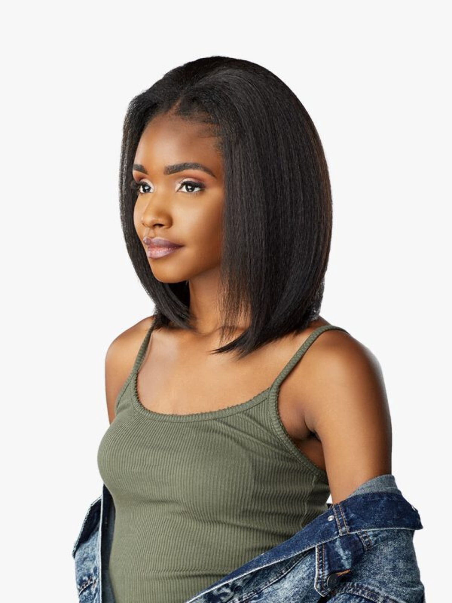 CURLS KINKS  COIW TOP BABE COHALF LACE SYNTHETIC FIBER WIG