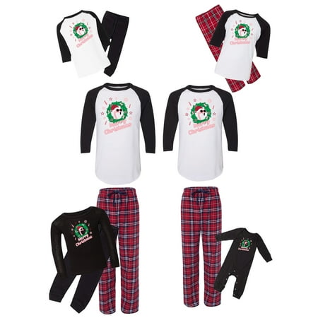 

Awkward Styles Matching Christmas Pajamas Set Red Flamingo Family Sleepwear