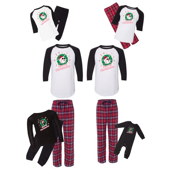 Awkward Styles Matching Christmas Pajamas Set Red Flamingo Family Sleepwear