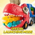 thumbnail image 2 of Camión con forma de dinosaurio, juguete JOYIN, transportador de coche con 6 figuras, 2 of 8