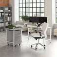 thumbnail image 2 of Hustle 60W x 30D L Shaped Desk with Drawers in Platinum Gray - Engineered Wood, 2 of 8