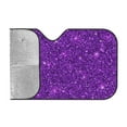 thumbnail image 2 of Kdxio Purple Glitter Print Windshield Sun Shade, Foldable Sun Blocker for Car,Truck,SUV Automotive Interior Sun Protection,Reflective Shade for Front Windshield(Small), 2 of 7